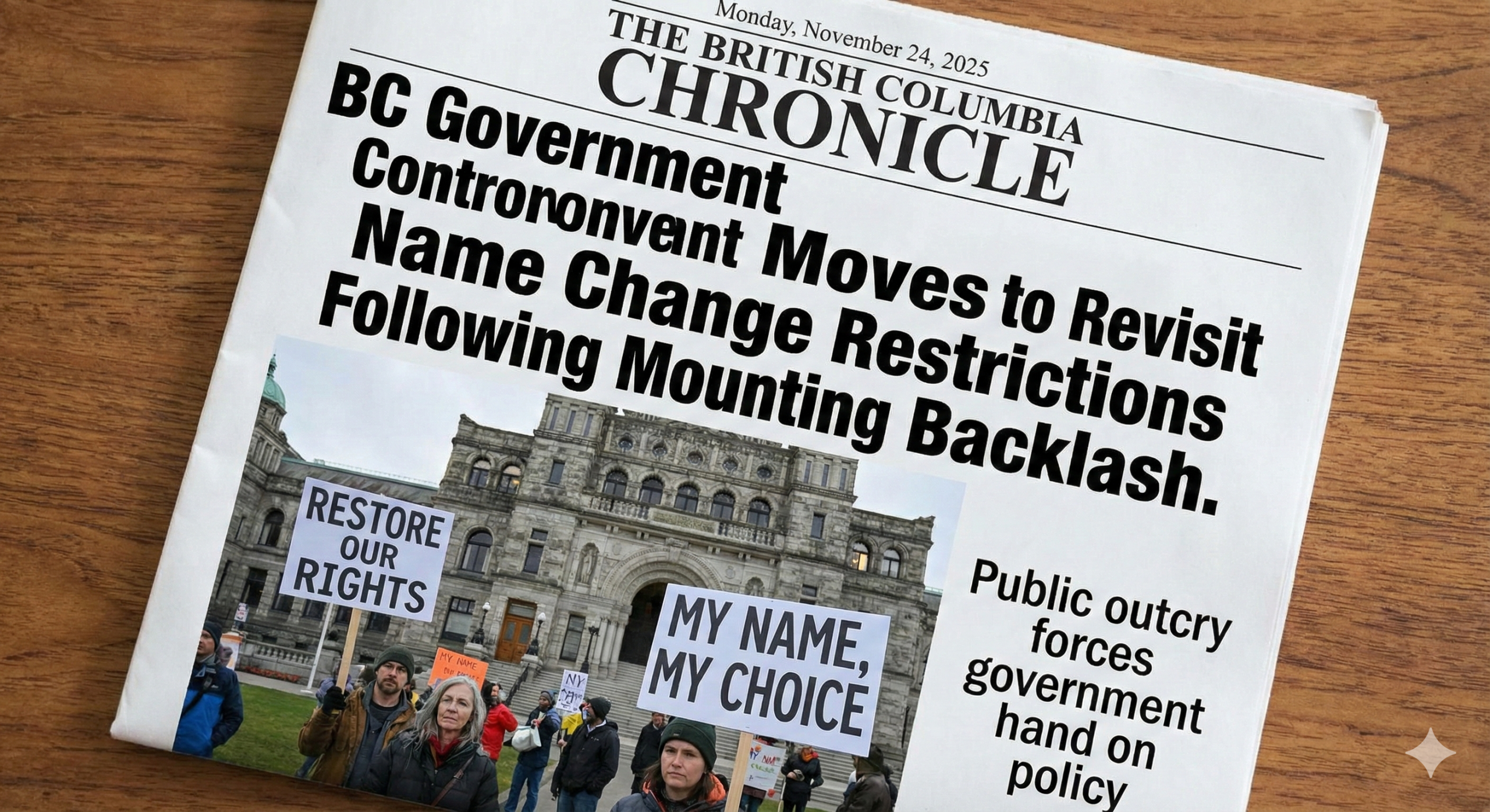 BC Government Moves to Revisit Controversial Name Change Restrictions Following Mounting Backlash