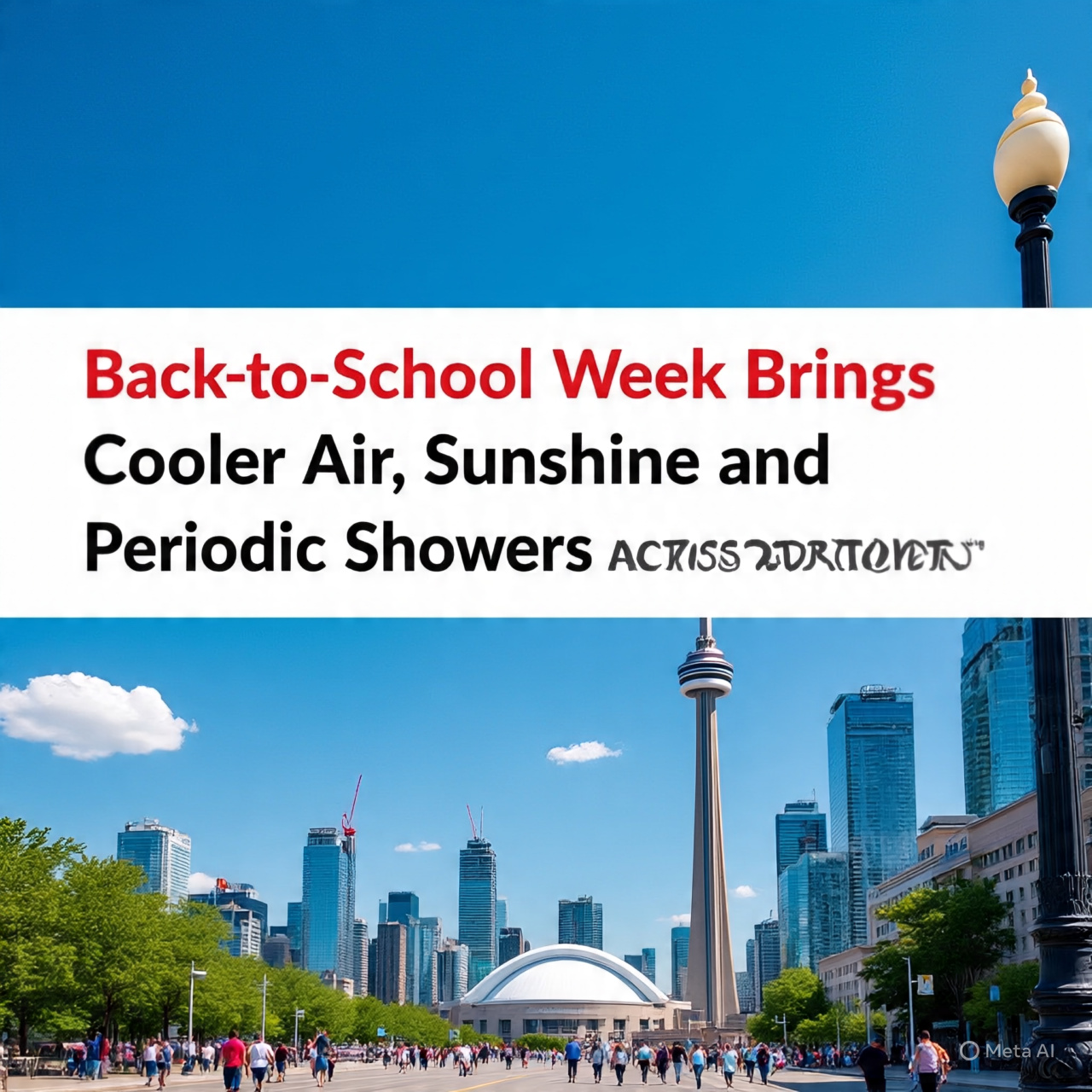 Back-to-School Week Brings Cooler Air, Sunshine and Periodic Showers Across Toronto
