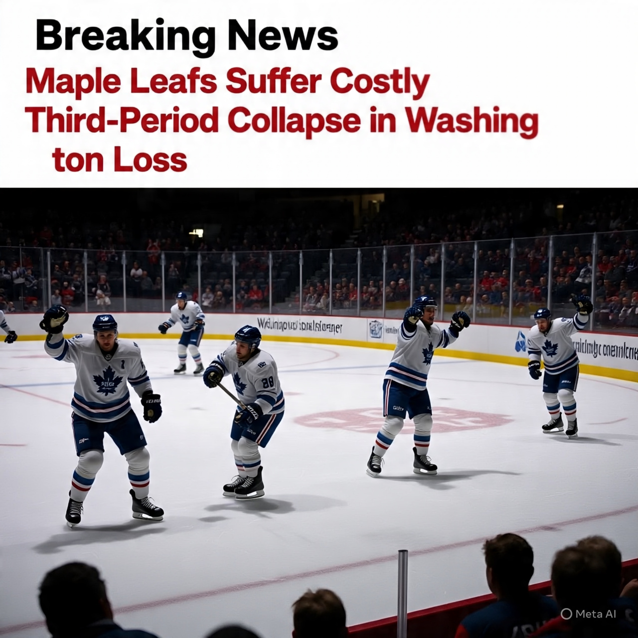 Maple Leafs Suffer Costly Third-Period Collapse in Washington Loss