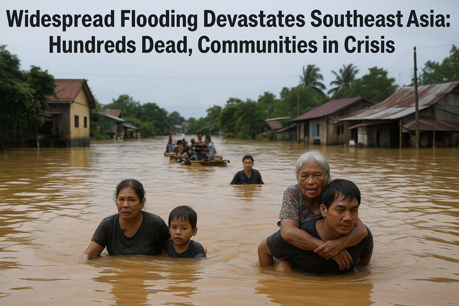 Widespread Flooding Devastates Southeast Asia Hundreds Dead, Communities in Crisis