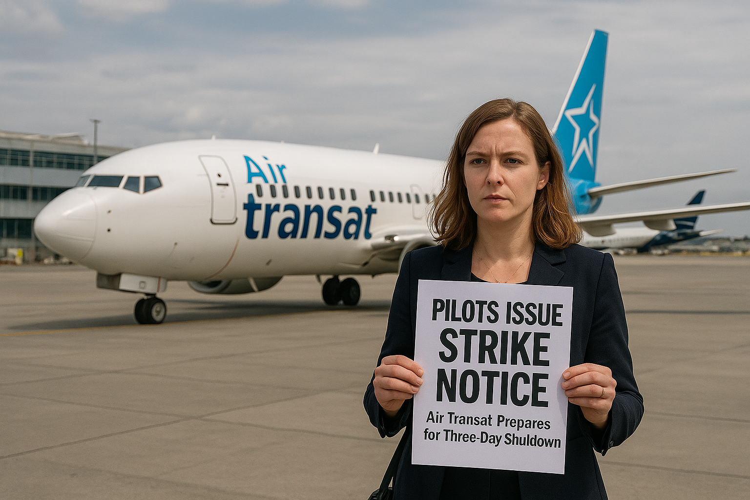 Air Transat Prepares for Three-Day Operational Shutdown After Pilots Issue Strike Notice