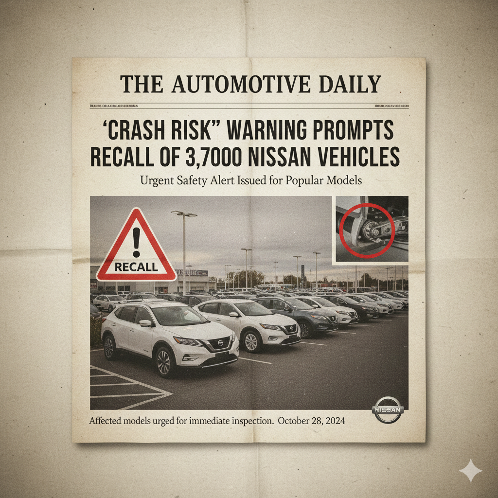 Crash Risk” Warning Prompts Recall of 3,700 Nissan Vehicles