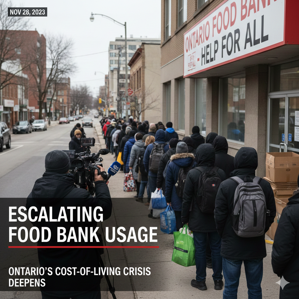 Escalating Food Bank Usage in Ontario Highlights Deepening Cost-of-Living Crisis