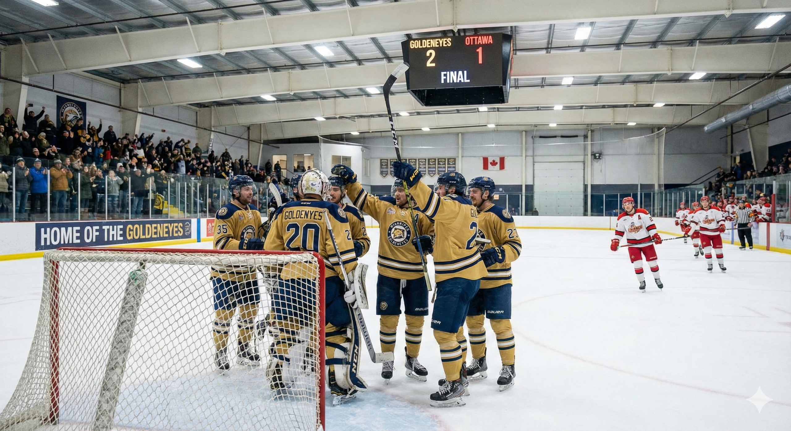 Goldeneyes Stay Perfect at Home with Gritty 2–1 Victory Over Ottawa Charge