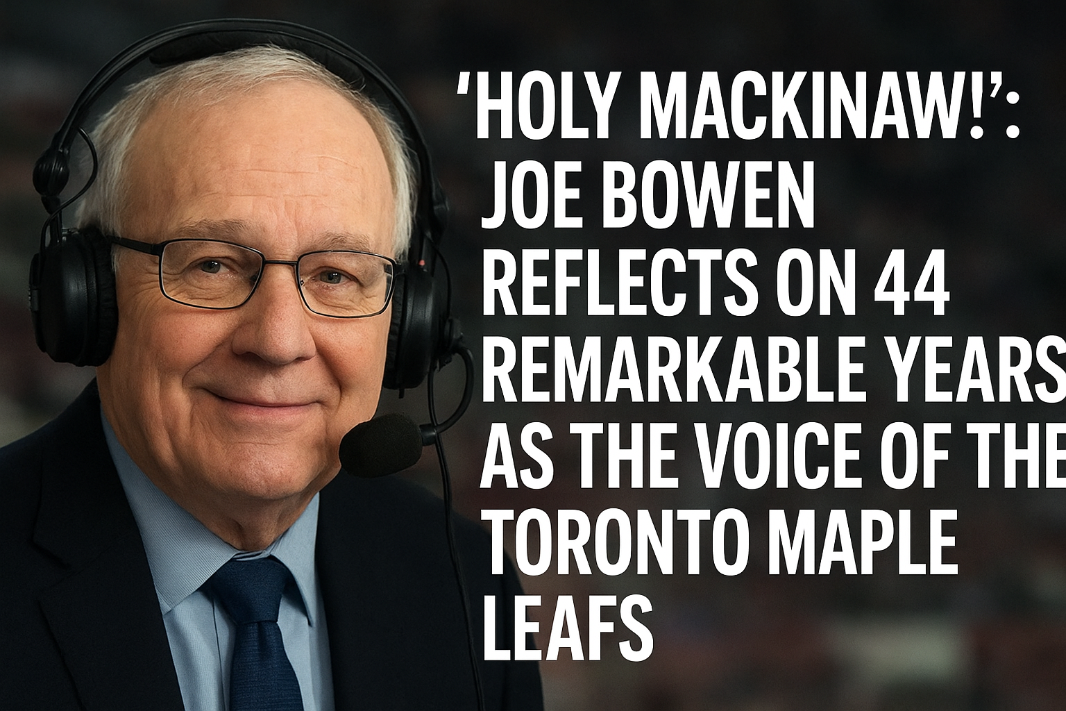 Holy Mackinaw!”: Joe Bowen Reflects on 44 Remarkable Years as the Voice of the Toronto Maple Leafs