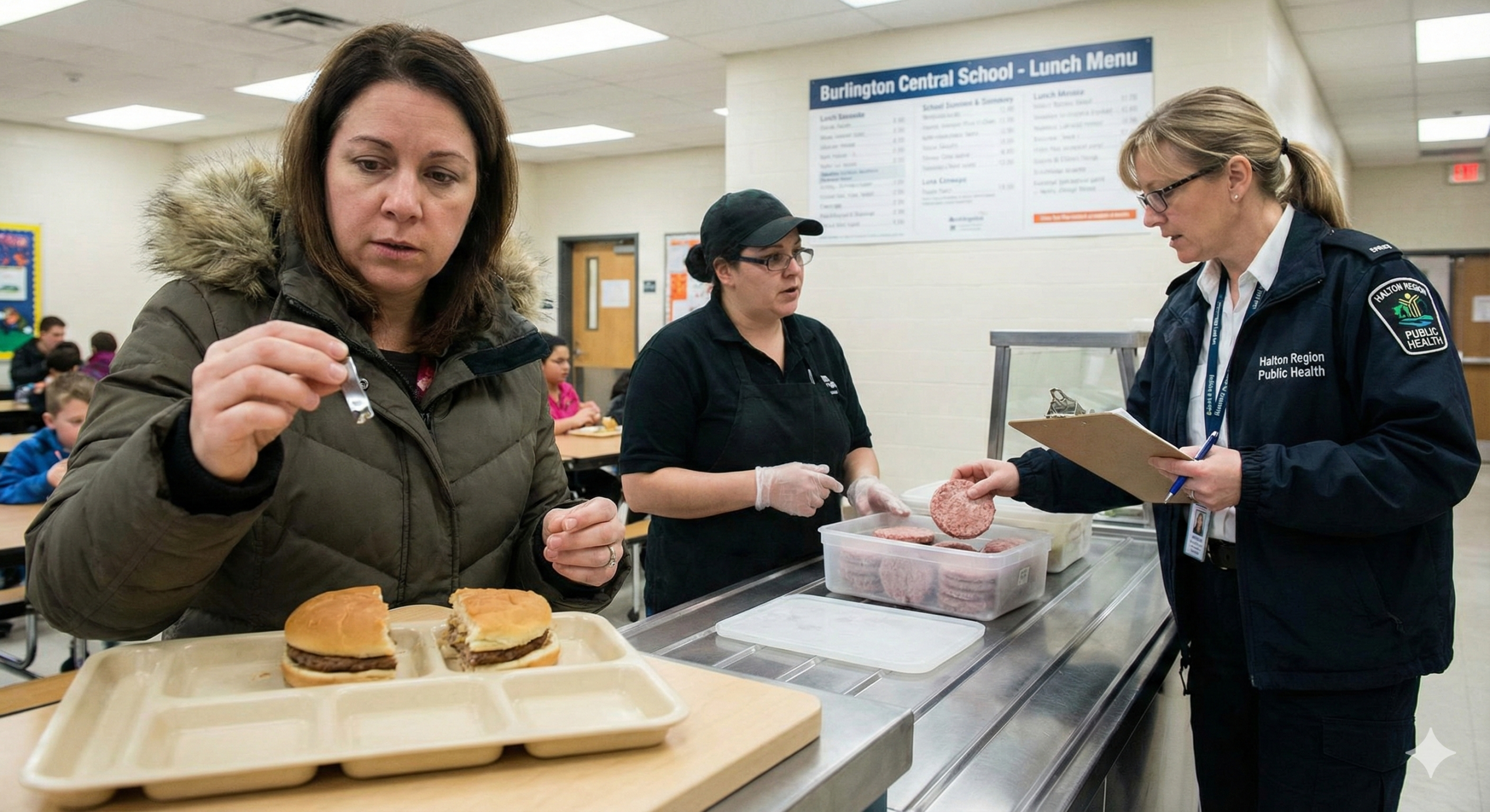 Metal Found in School-Ordered Hamburgers in Burlington; Public Health Launches Investigation