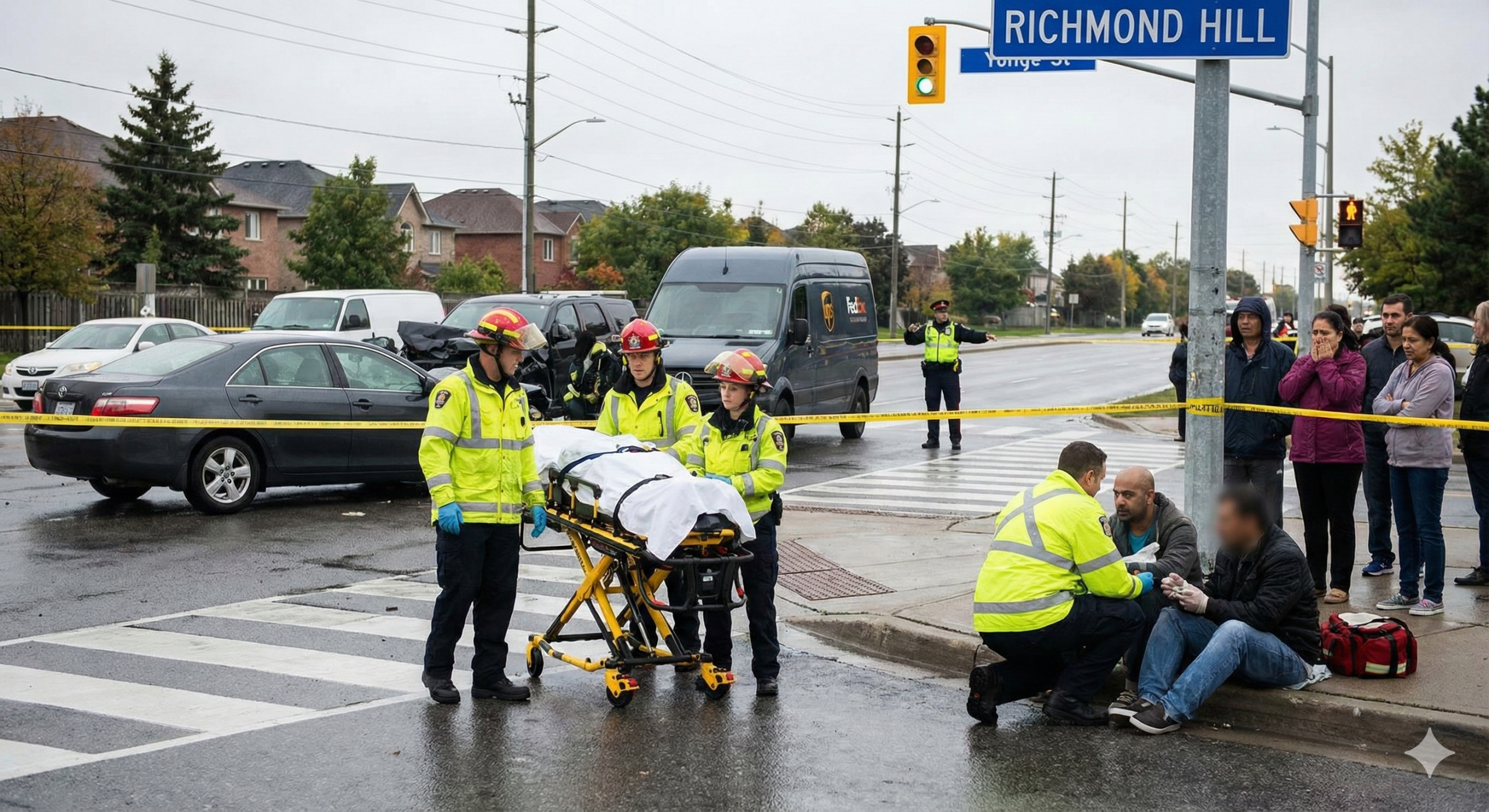 Pedestrian Killed and Two Others Injured in Serious Multi-Vehicle Collision in Richmond Hill